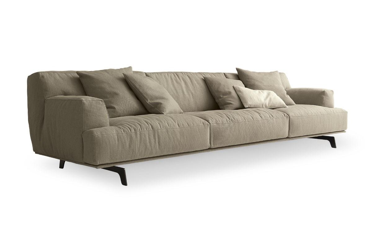 Sectional fabric sofa | Tribeca by Poliform