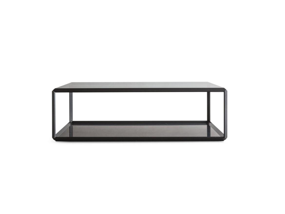 Modular square glass coffee table | 45° by Molteni