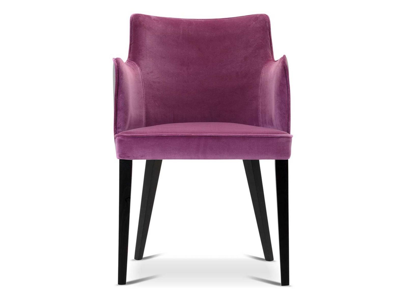 Upholstered fabric chair with armrests | Pat by Domingo salotti