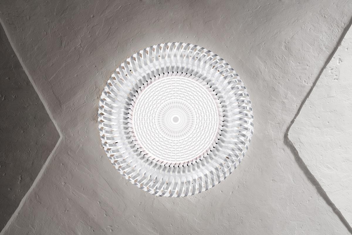 LED polycarbonate and Lentiflex® ceiling lamp | Kalatos by Slamp