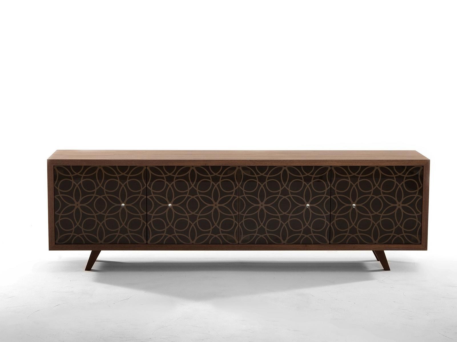 Wood and glass sideboard with doors | Granada by Tonin Casa