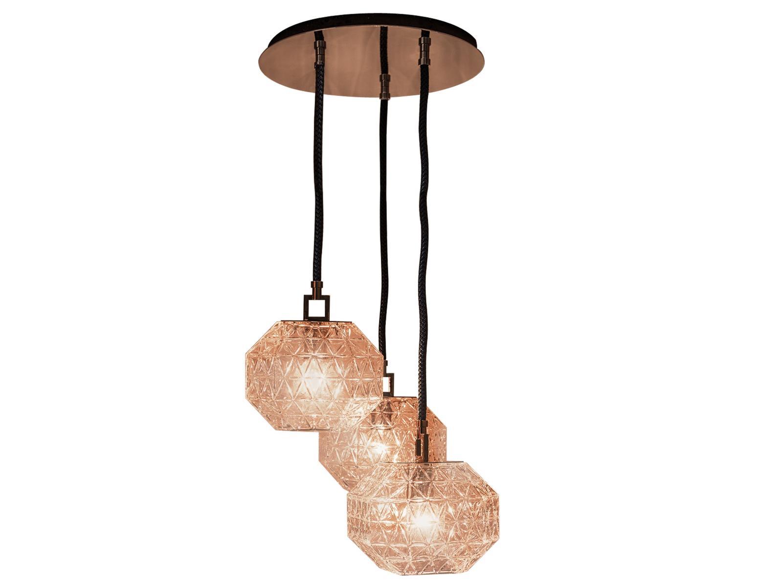 Crystal pendant lamp | Treasure Deluxe Cluster 3 by Contardi