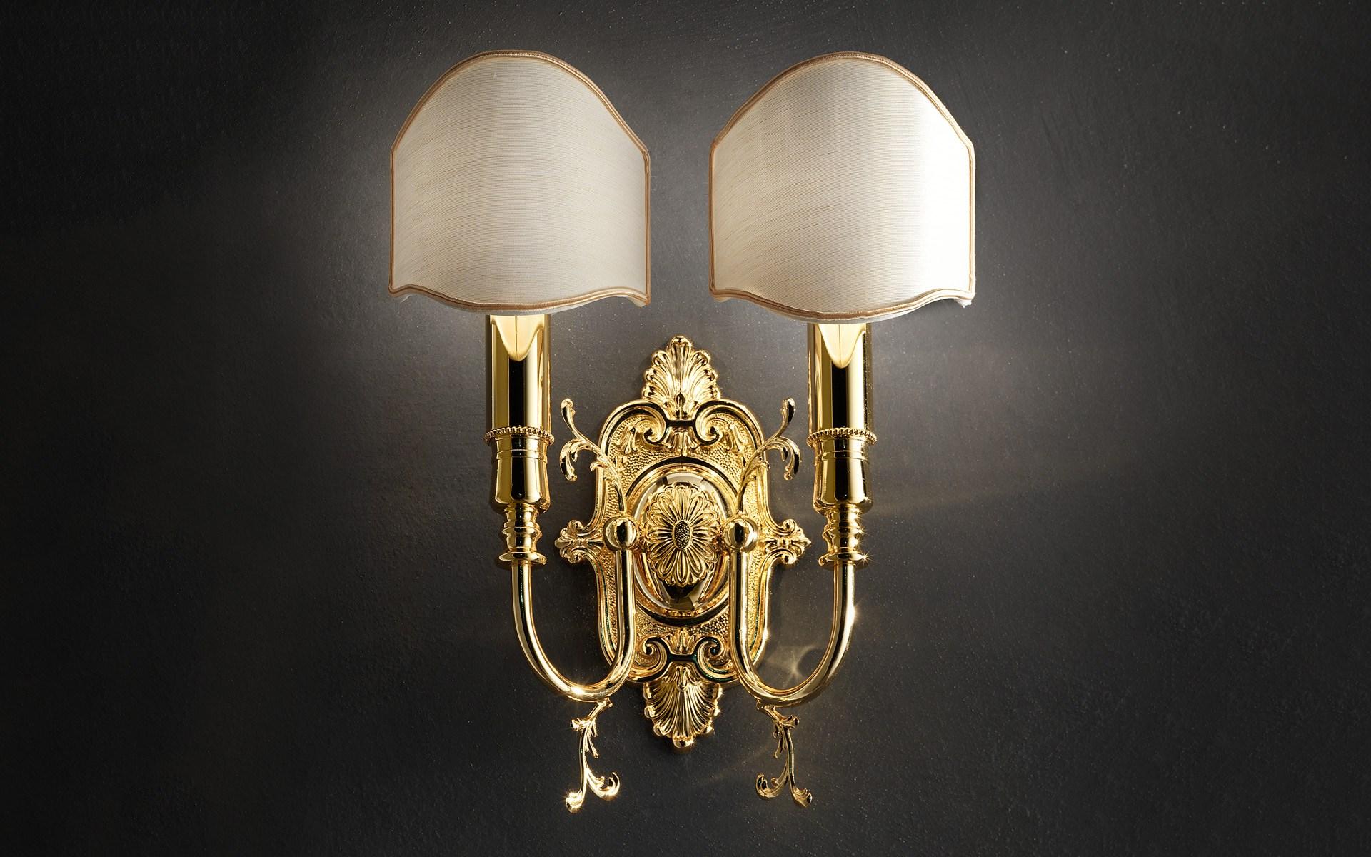 Incandescent brass wall lamp | Brass & Spots Ve 1075 A1/a2 by Masiero