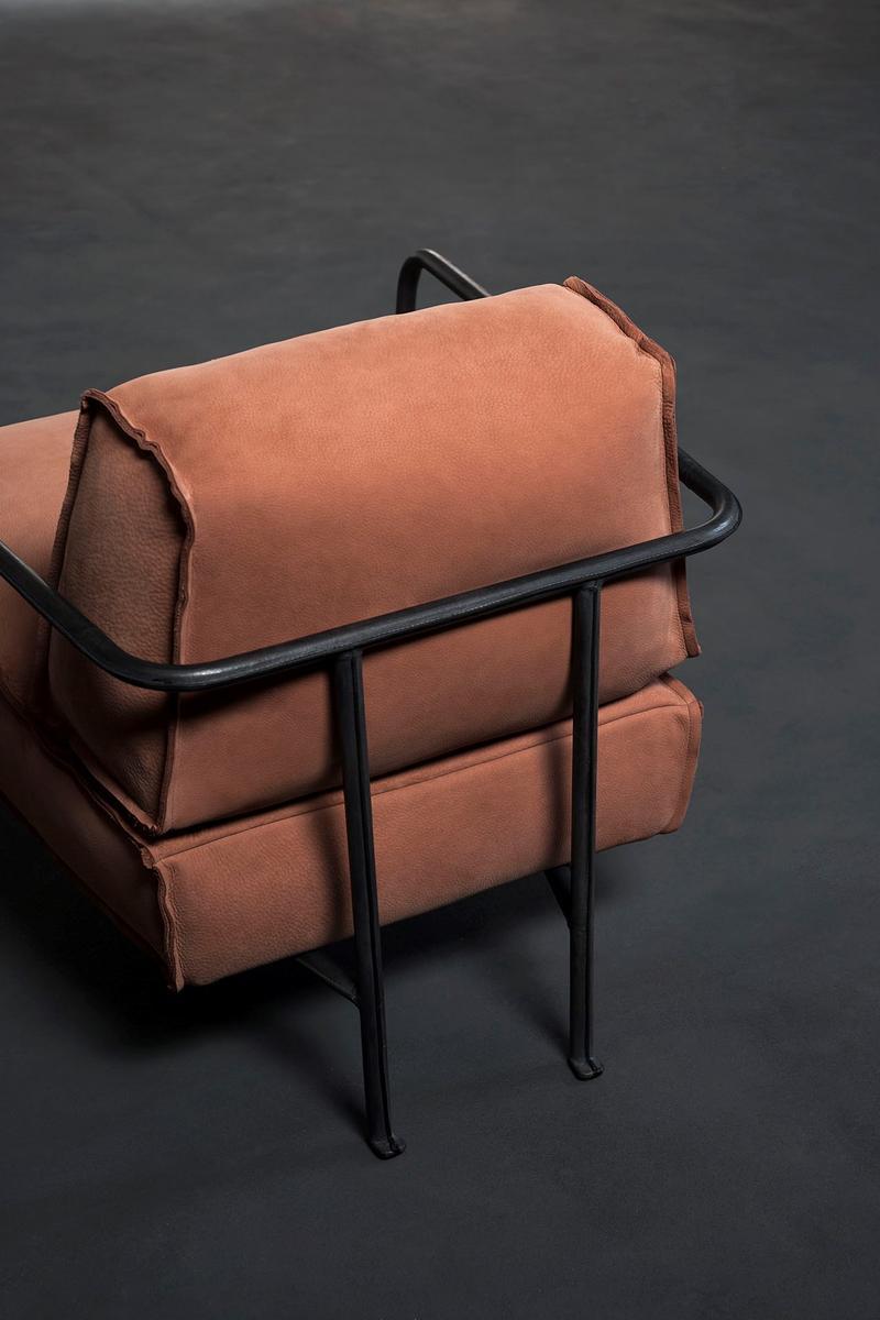 Leather armchair with armrests | Bruxelles by Baxter