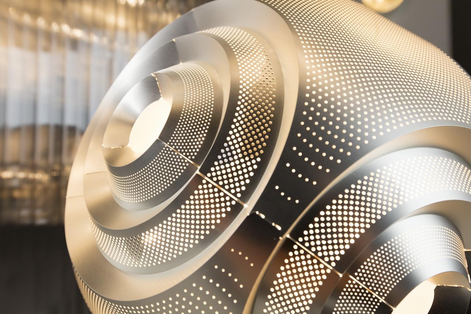 Metal pendant lamp in a contemporary style | Curve by Tom Dixon