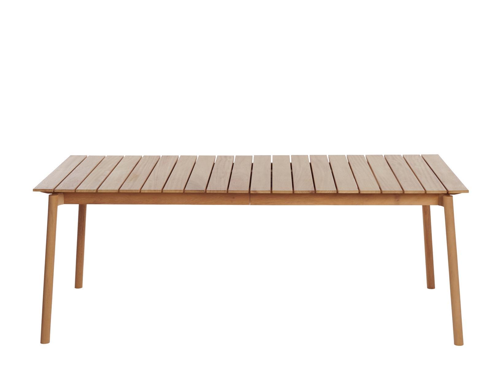 Rectangular iroko garden table | Dock by Potocco