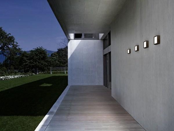 LED aluminium outdoor wall lamp | Four by Panzeri