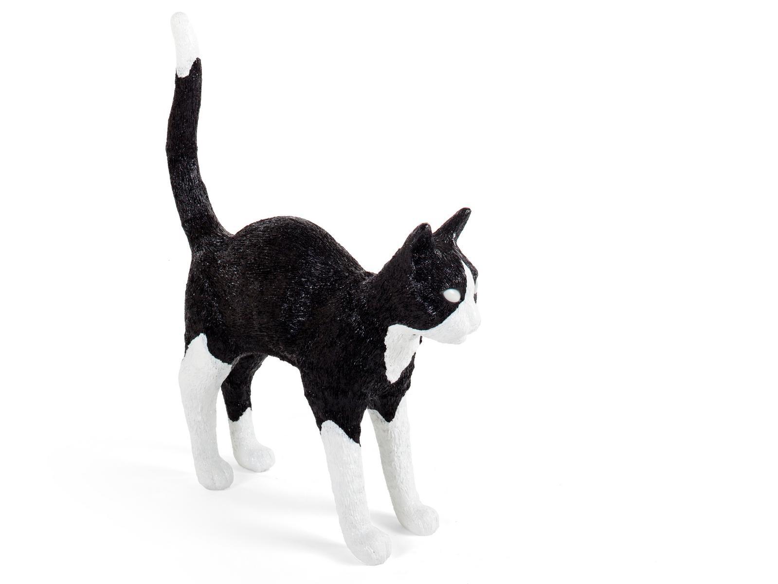 LED resin table lamp with USB charging | Jobby The Cat by Seletti