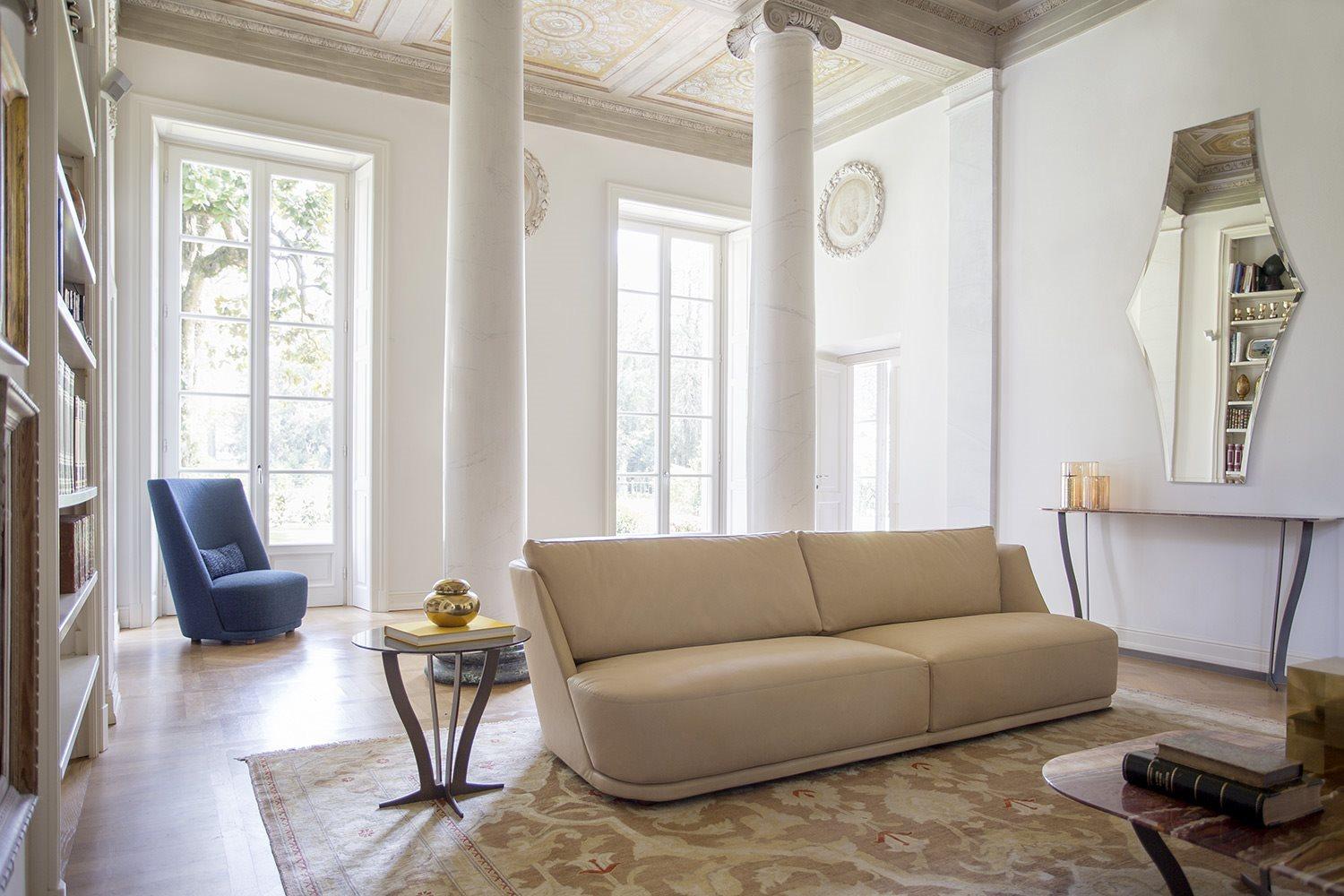 Sectional velvet sofa | Vivien by Alberta Salotti