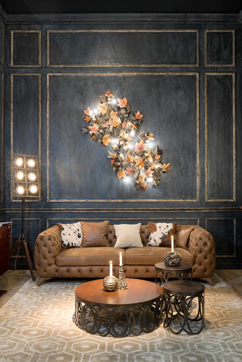 Handmade iron wall light | Le Fate by Mantellassi 1926