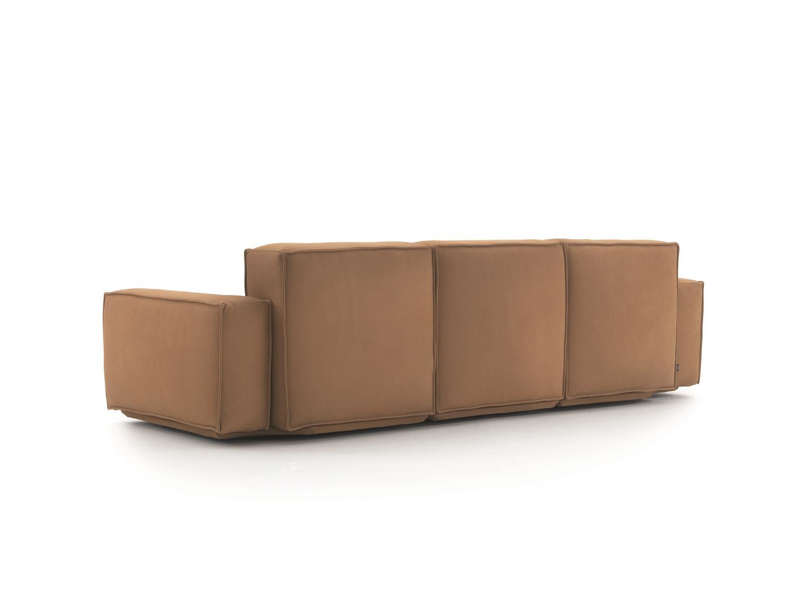 Upholstered 3 seater leather sofa | Marechiaro by Arflex