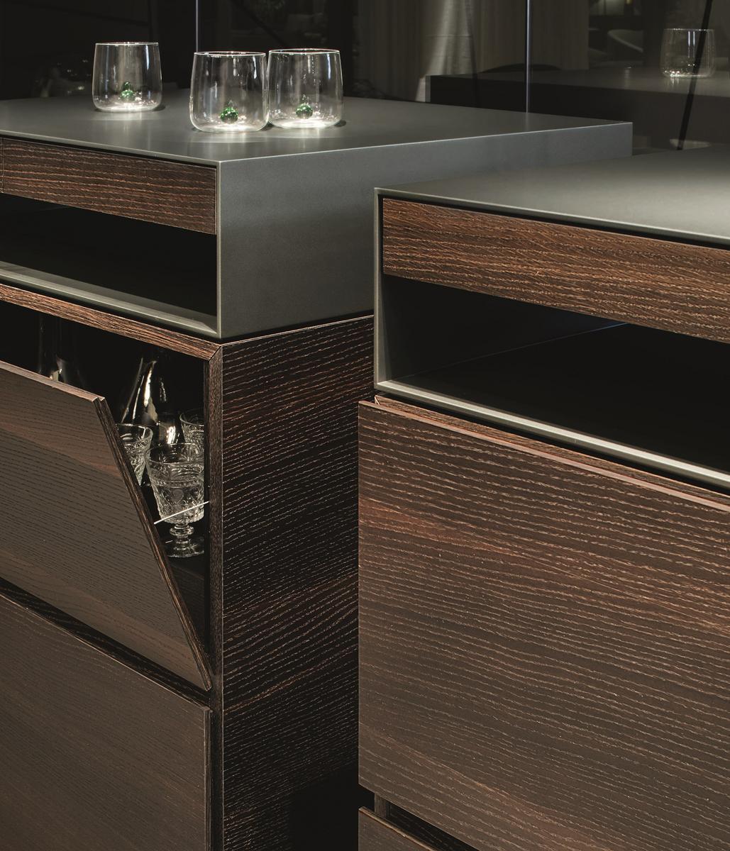 Wooden highboard | Steward by Lema