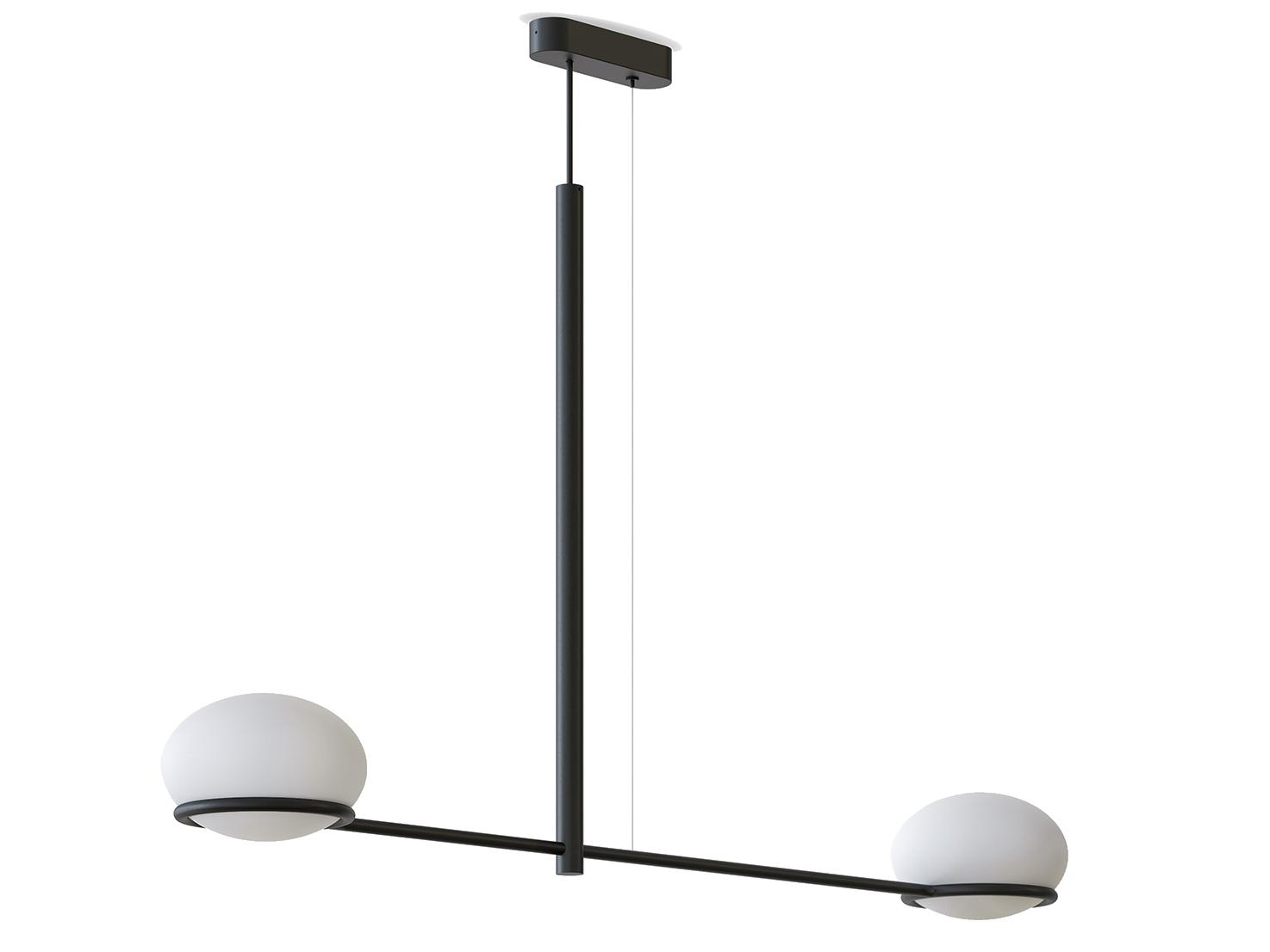 Contemporary style direct-indirect light metal pendant lamp | Coco Double by Leds C4