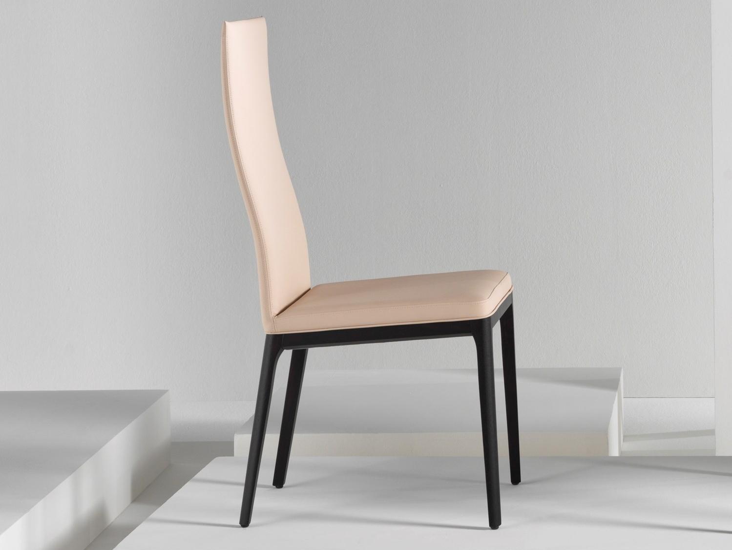 Upholstered leather chair | Angy by Riflessi