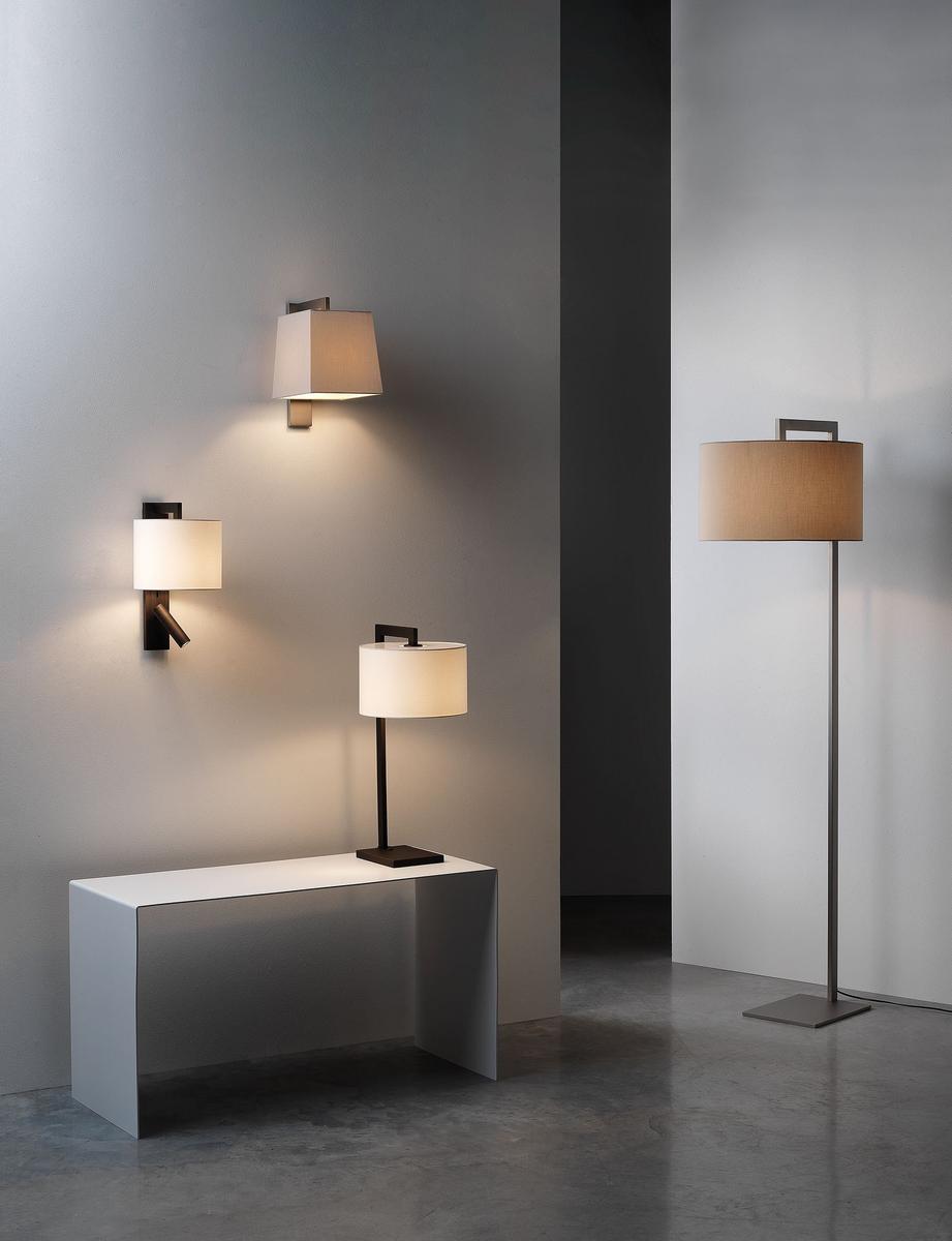 Wall lamp with fixed arm in steel and fabric | Ravello by Astro lighting