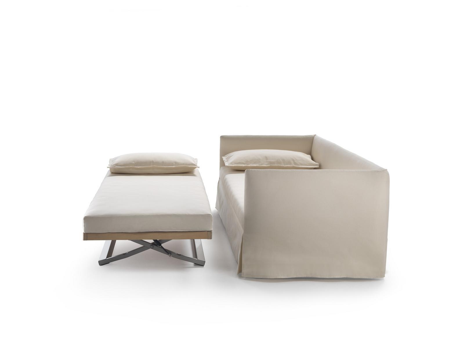 Fabric sofa bed with removable cover | Twins by Flexform
