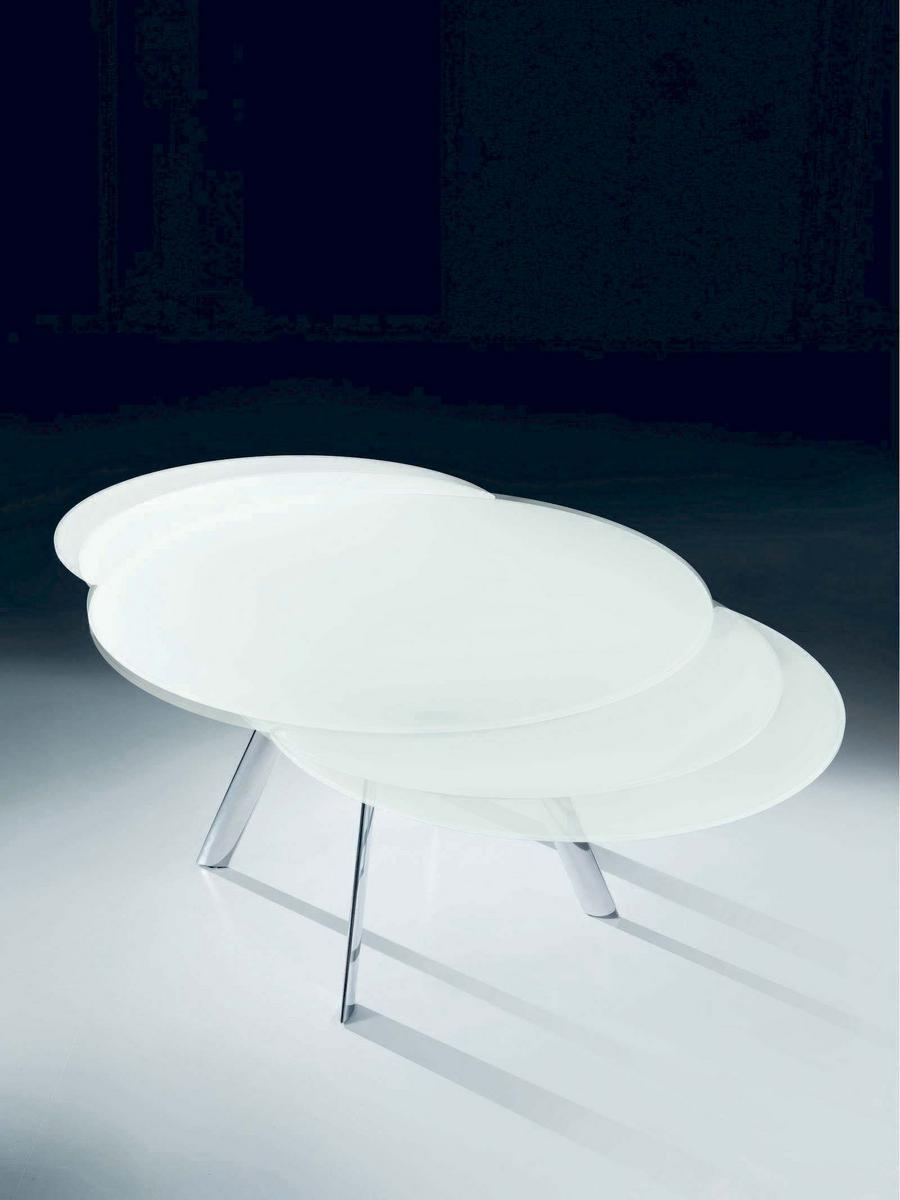 Oval glass table | Girò by Bontempi