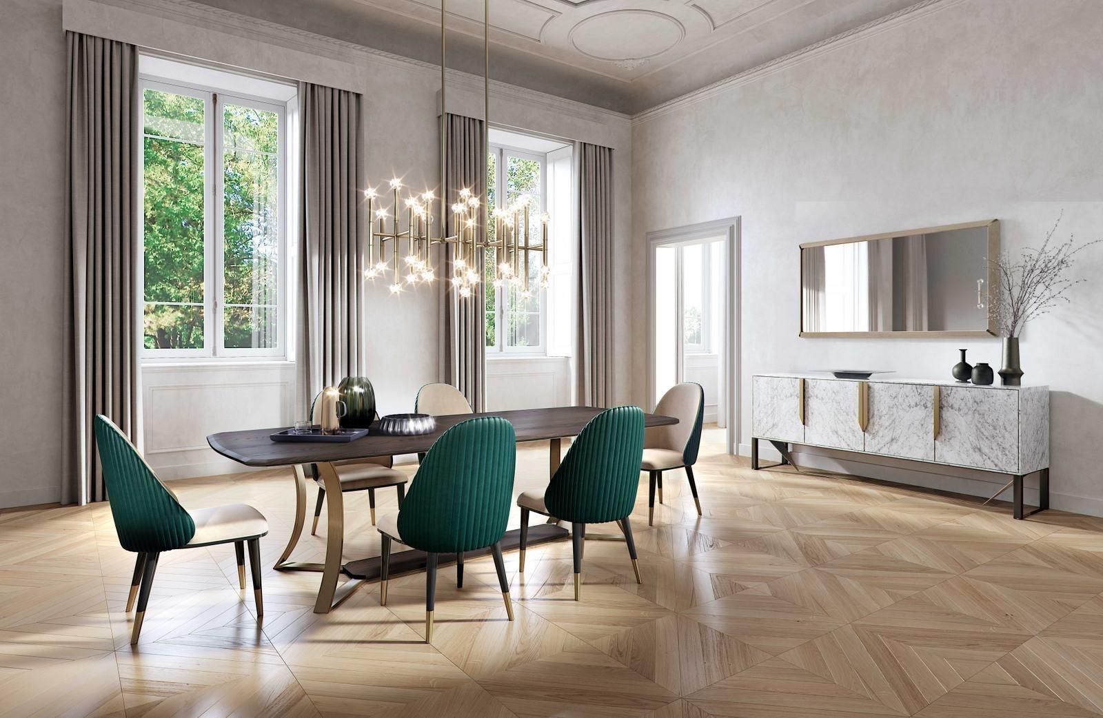 Rectangular framed wooden mirror | Orion R by Capital Collection