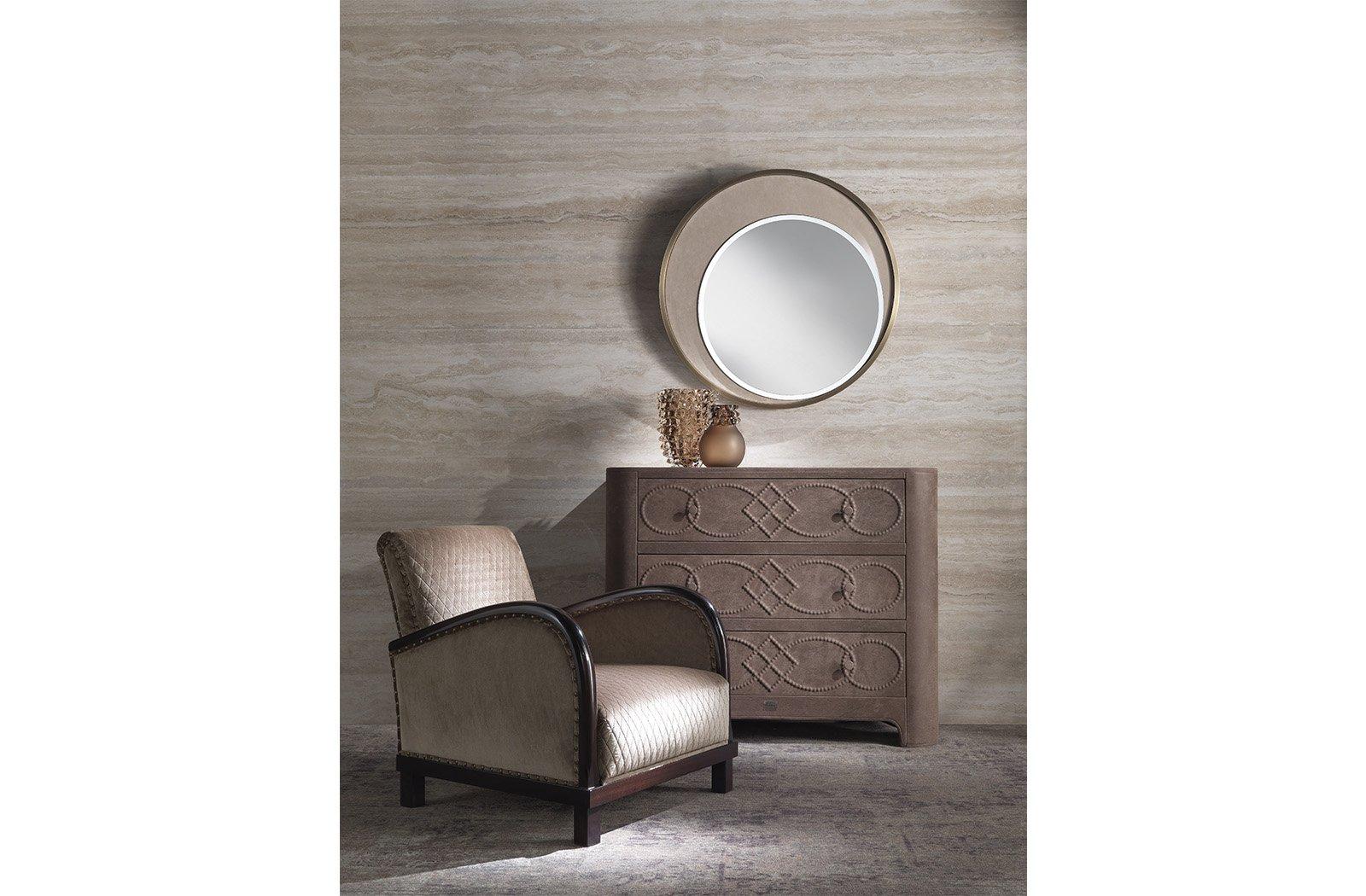 Leather chest of drawers | Infinity by Gianfranco Ferre Home