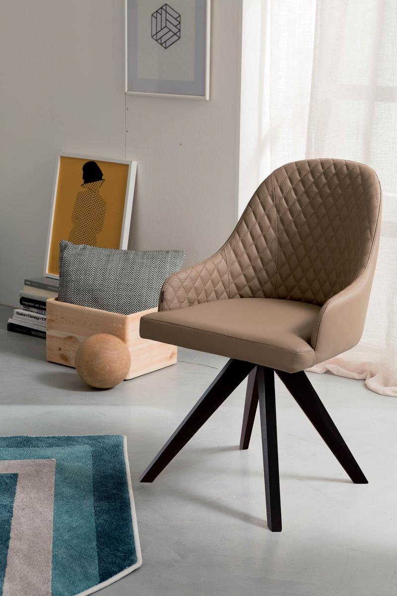 Upholstered chair with armrests | Olimpia by Ozzio Italia