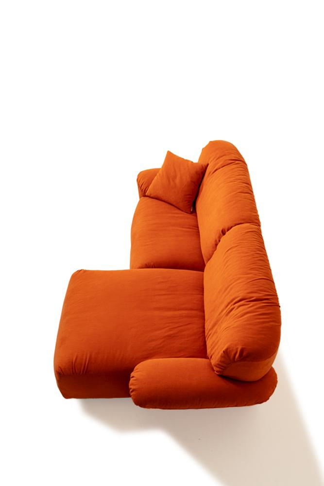 Sectional fabric sofa with chaise longue | Beluga by Mantellassi 1926