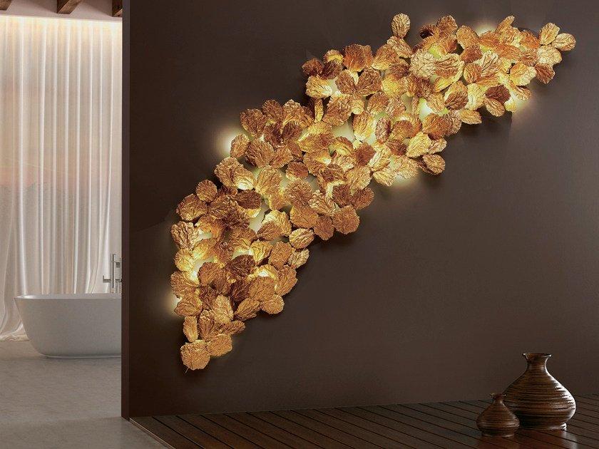 LED handmade bronze wall lamp | Pathleaf Ap1466/36 by Serip