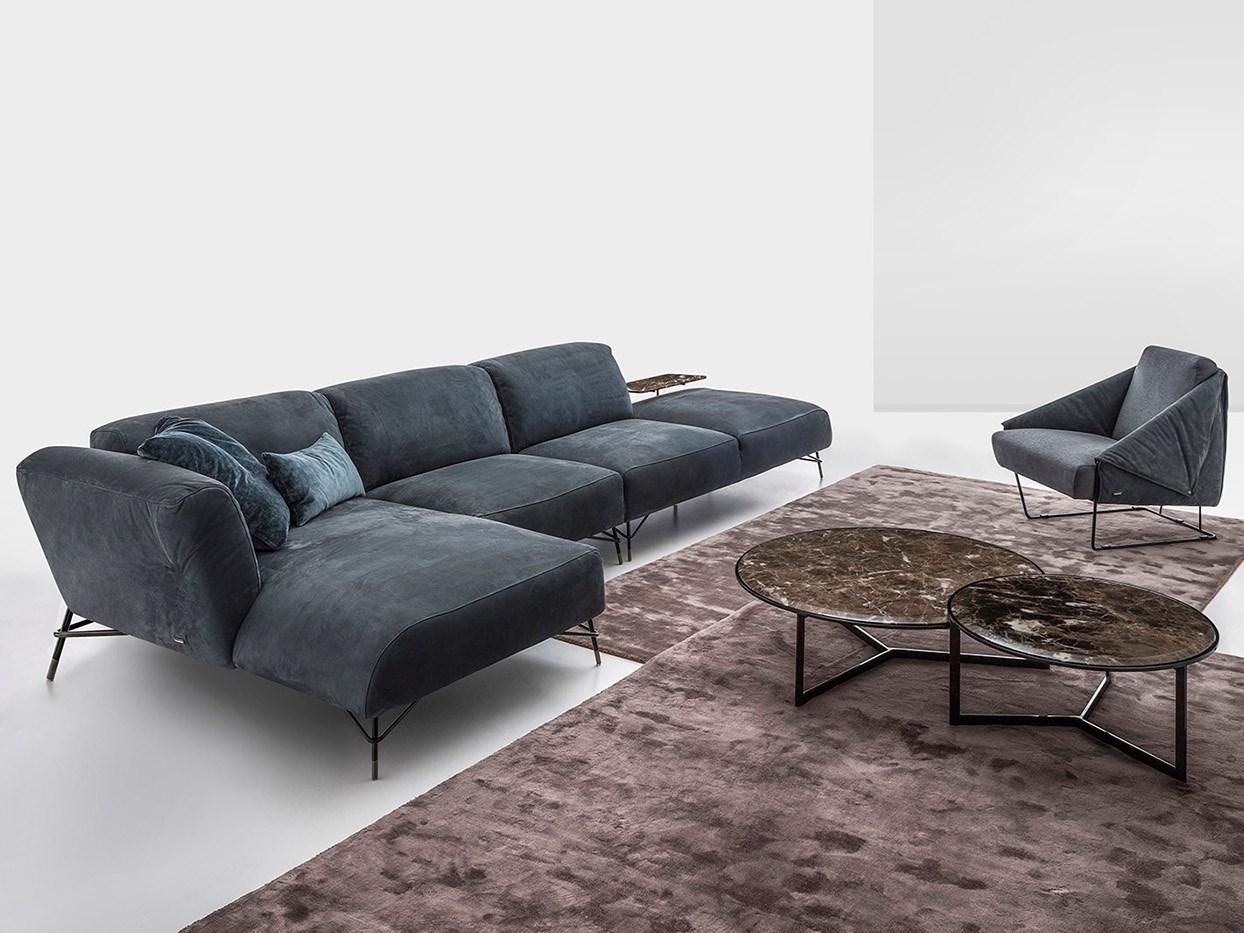 Sectional sofa with chaise longue | Tortona Living by Nicoline