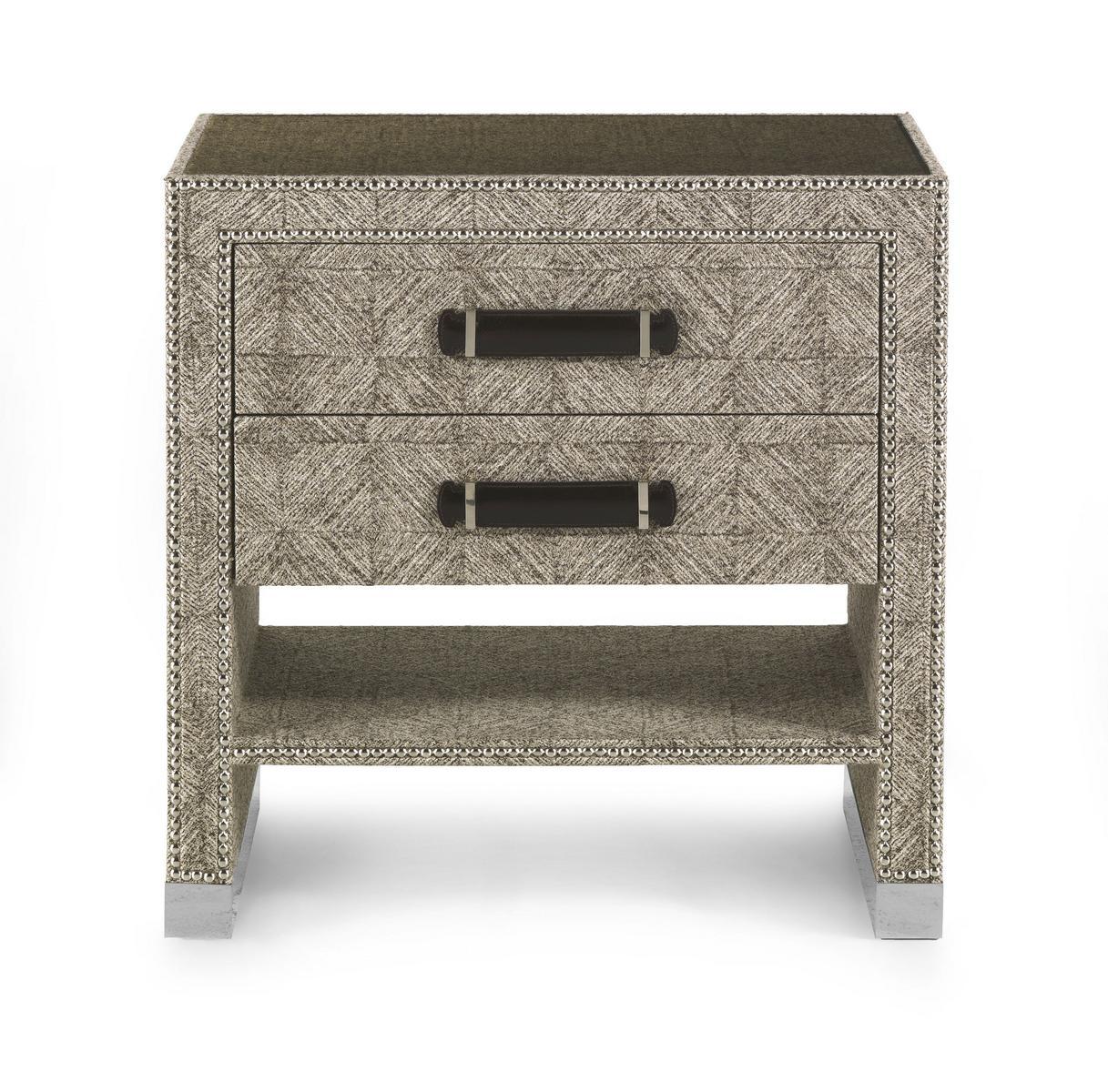 Fabric bedside table with drawers | Hamilton by Gianfranco Ferre Home