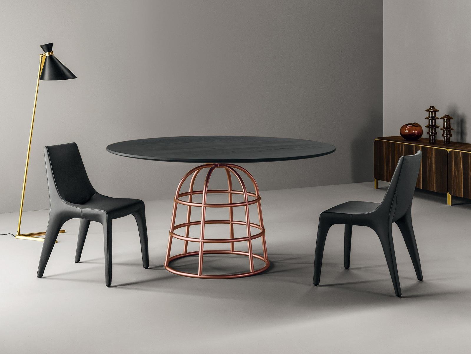 Round wooden table | Mass Table by Bonaldo