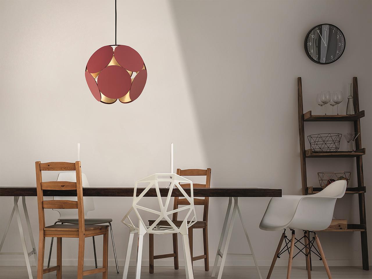 LED painted metal pendant lamp | Timeo S1 35 by Masiero