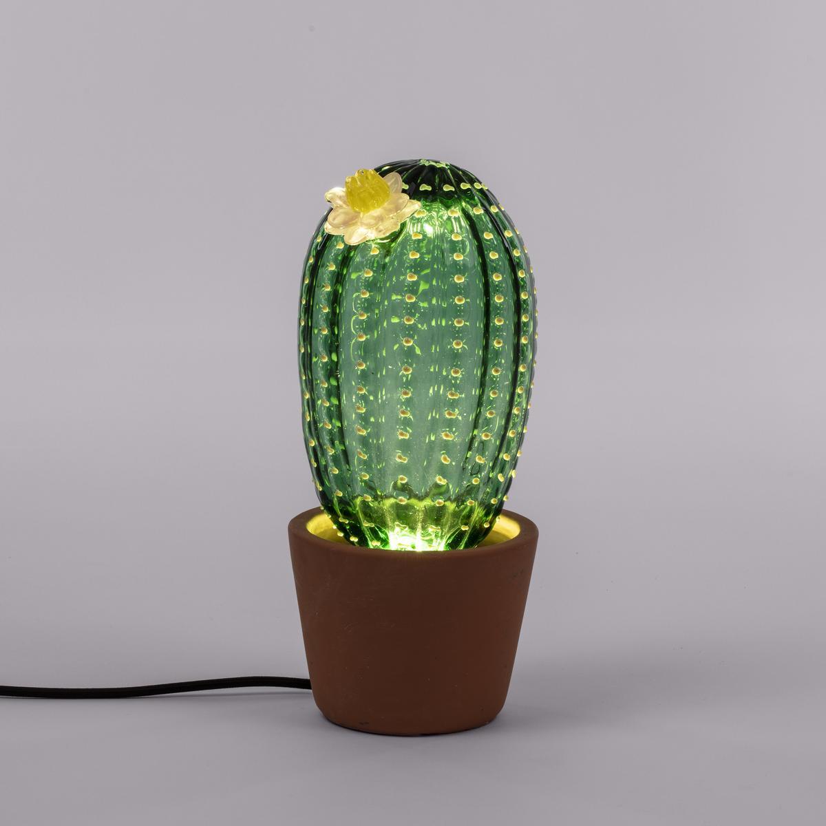 Blown glass table lamp / floor lamp | Cactus Sunrise by Seletti