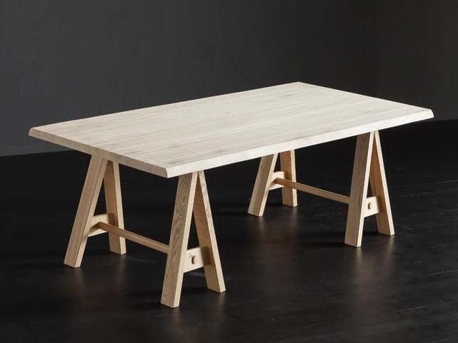 Rectangular solid wood dining table | Toronto + Horse by Altacorte
