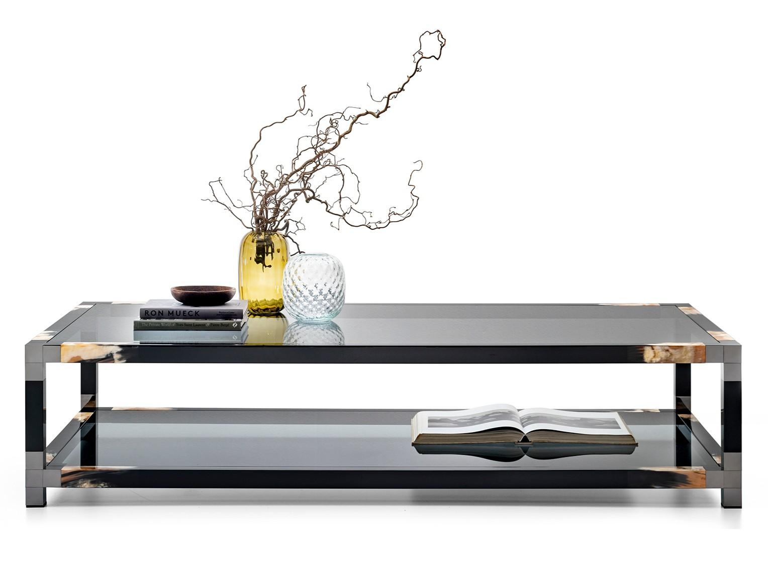 Rectangular glass coffee table | Alcamo 2304 by Arcahorn