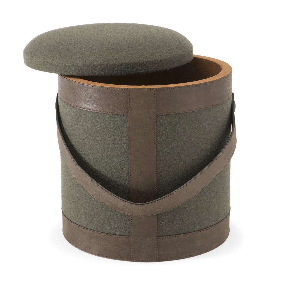 Storage round pouf | Pif Paf by Natuzzi Italia