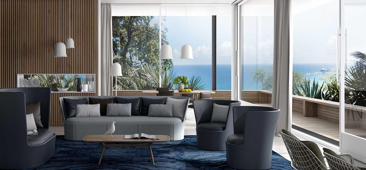 Leather pendant lamp | Ding Dong by Natuzzi Italia