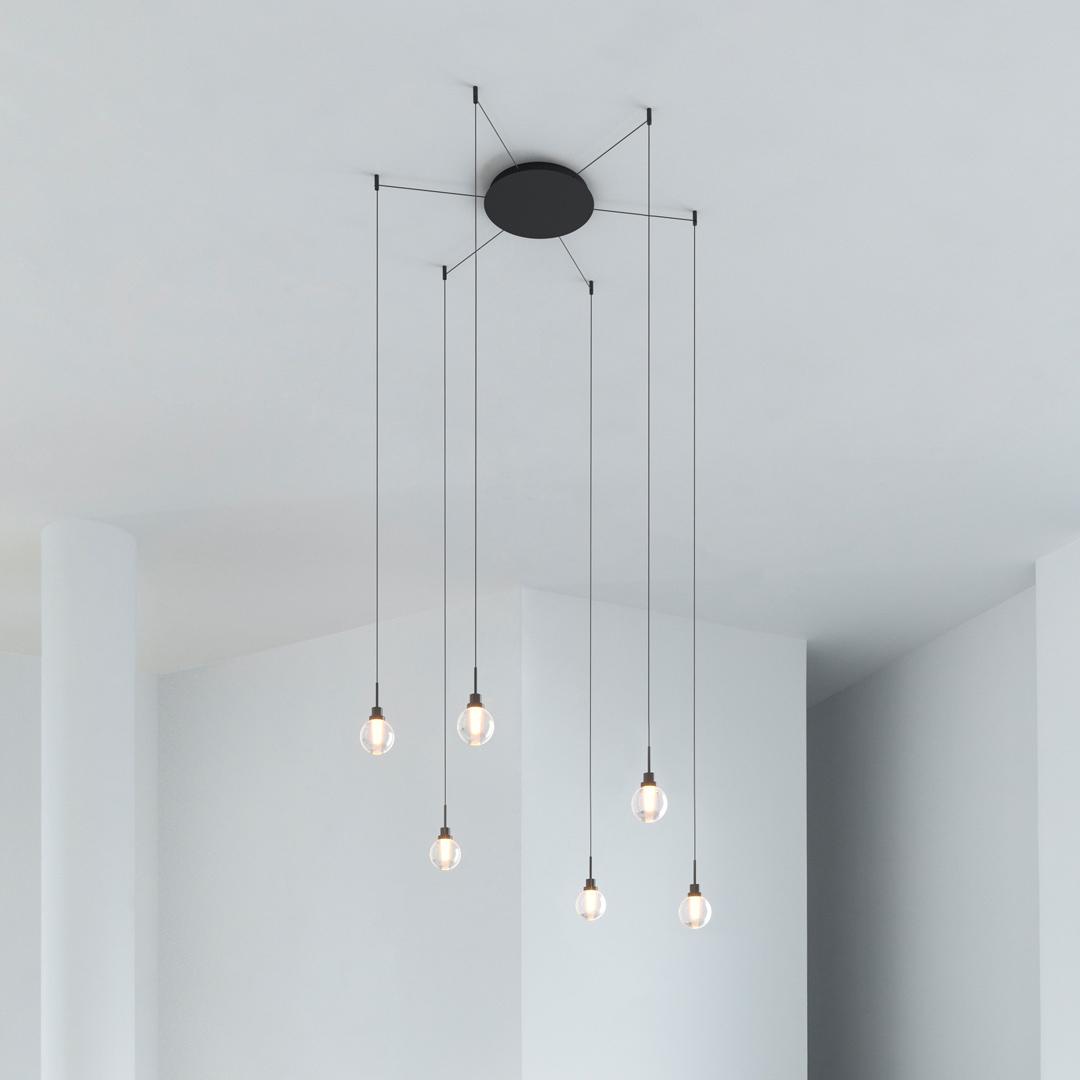 LED adjustable glass pendant lamp | Alaska Big Fancy Shape by Arkoslight
