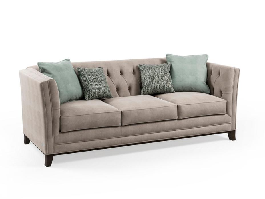 3 seater velvet sofa | Pr.637 by Stella del Mobile