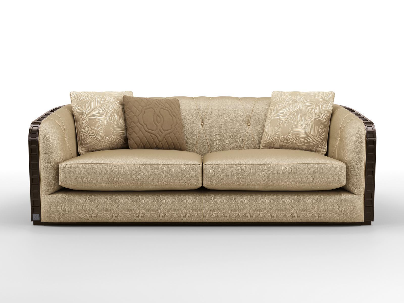 3 seater fabric sofa | Bauhaus by Bruno Zampa