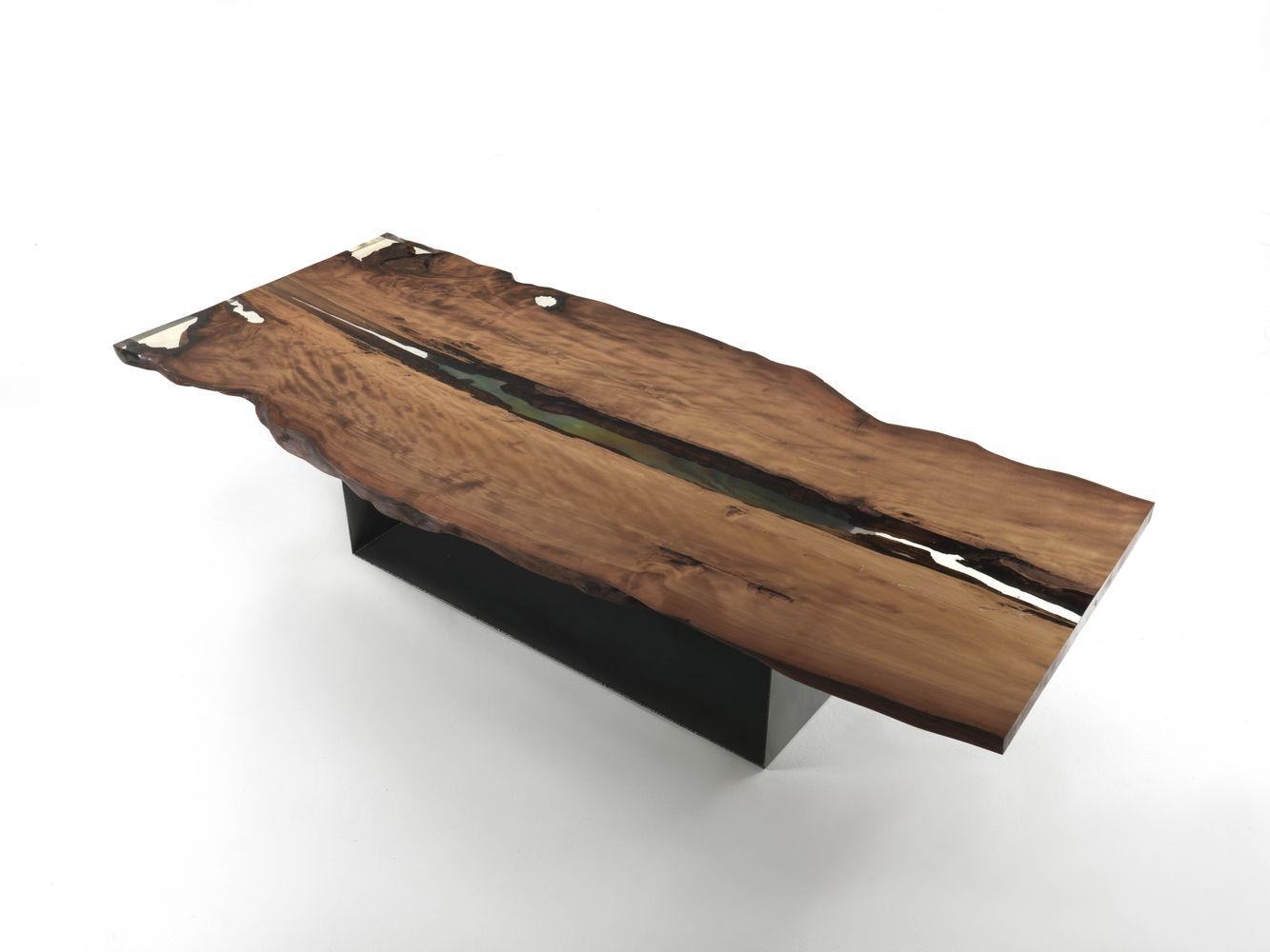 Rectangular solid wood table | Kauri by Riva 1920