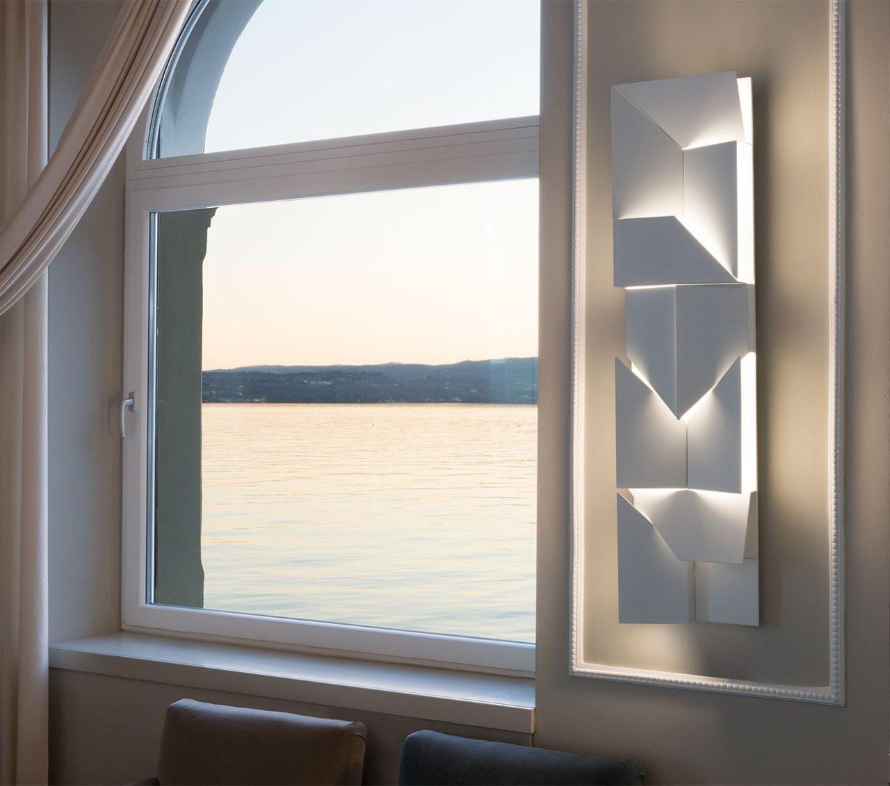 LED aluminium wall lamp | Wall Shadows Long by Nemo