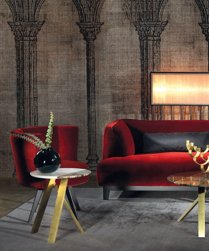 Round marble coffee table | Meridian by Borzalino