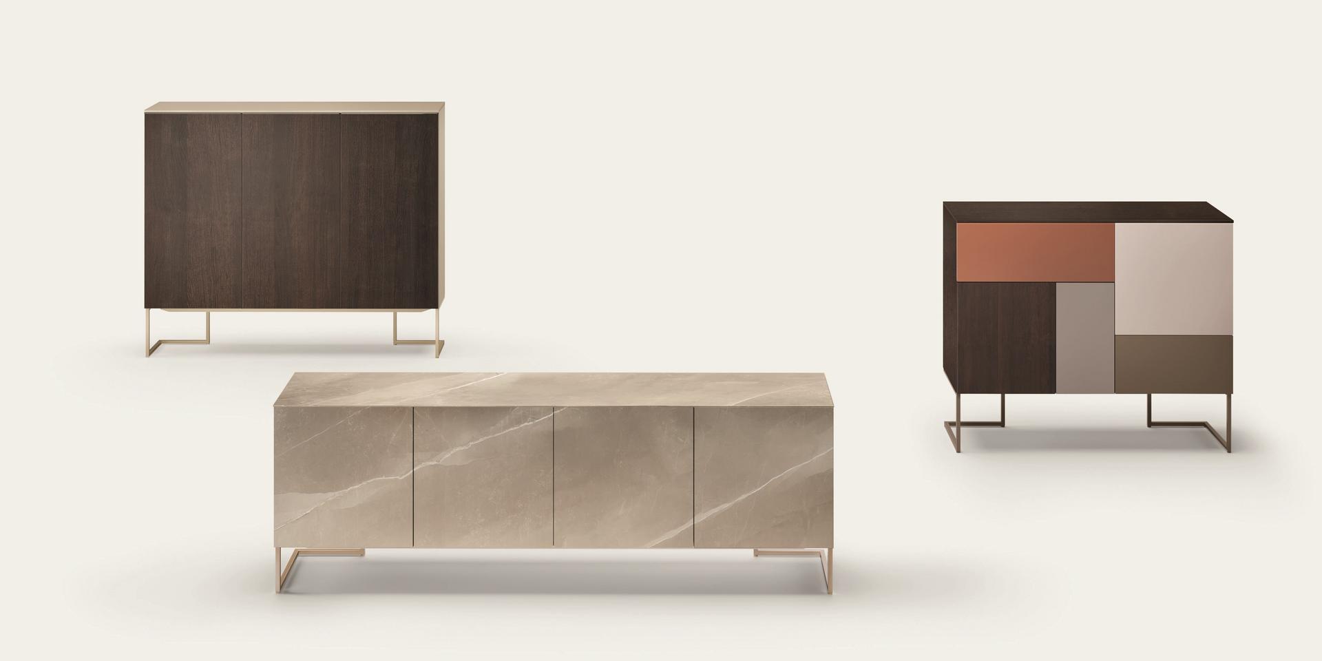 Wooden sideboard with doors | Grafica by Pianca