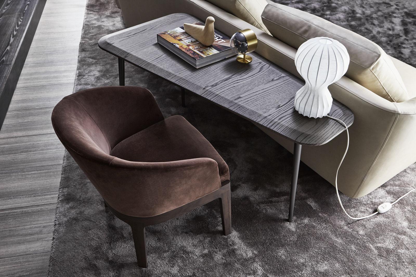 Easy chair with armrests | Chelsea by Molteni