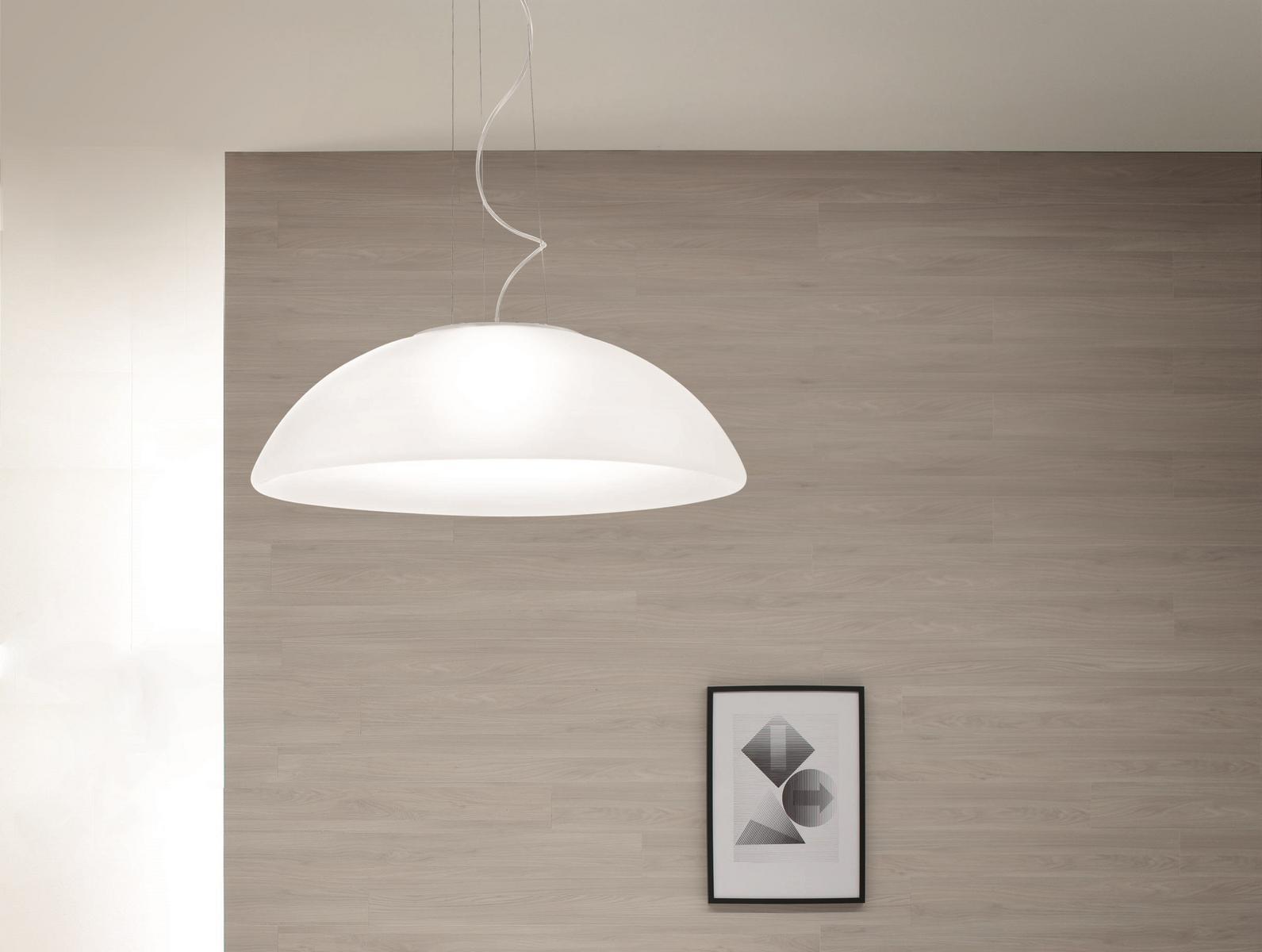 Glass pendant lamp | Infinita Sp by Vistosi