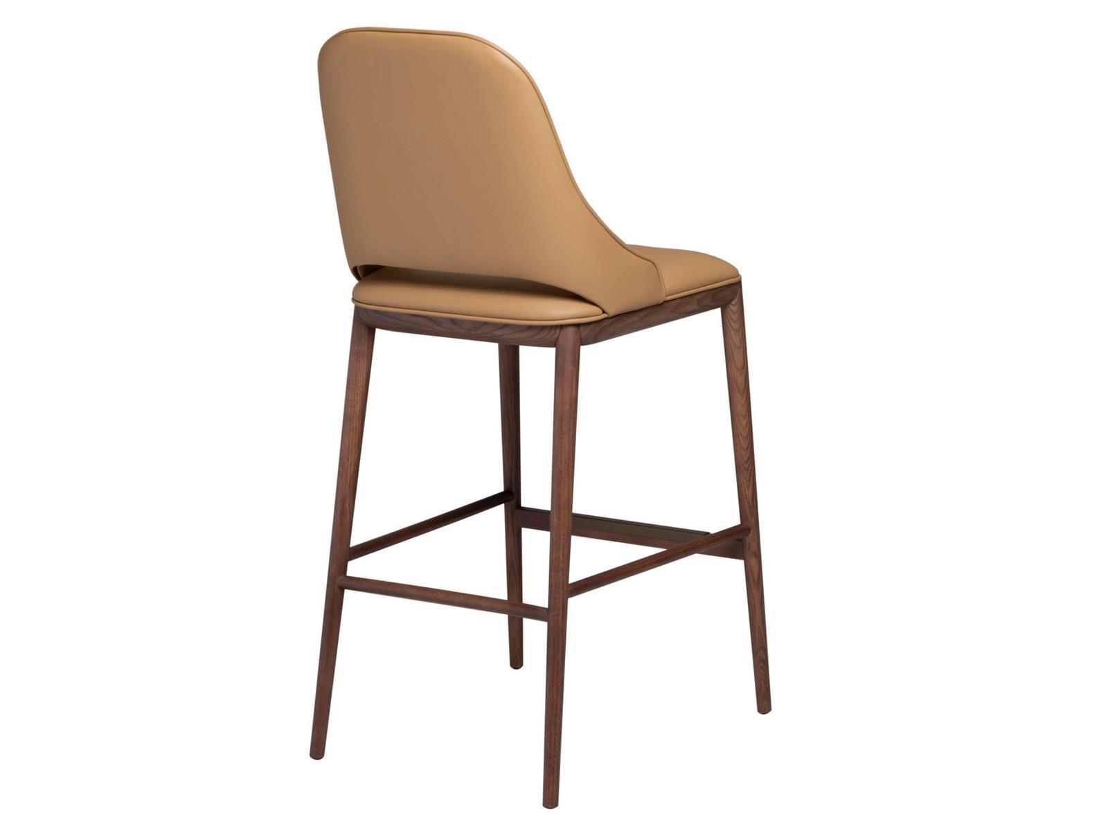 High leather stool | Malva by Tonin Casa