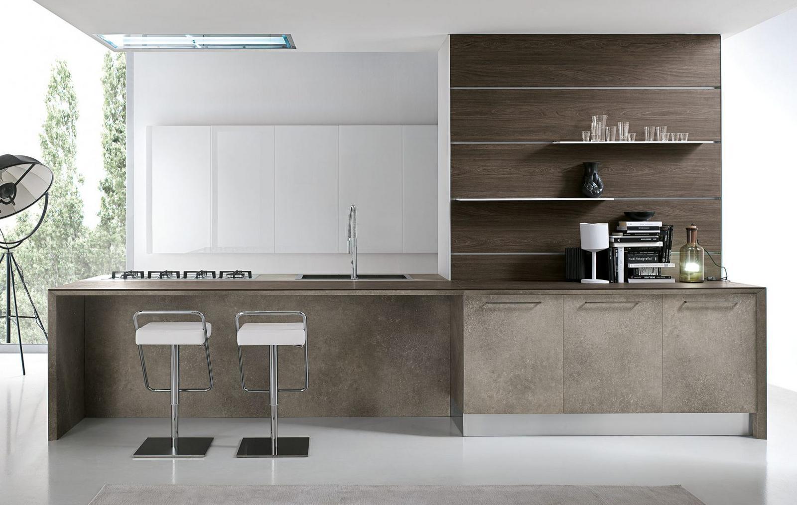Lacquered kitchen with handles Aster Cucine Atelier