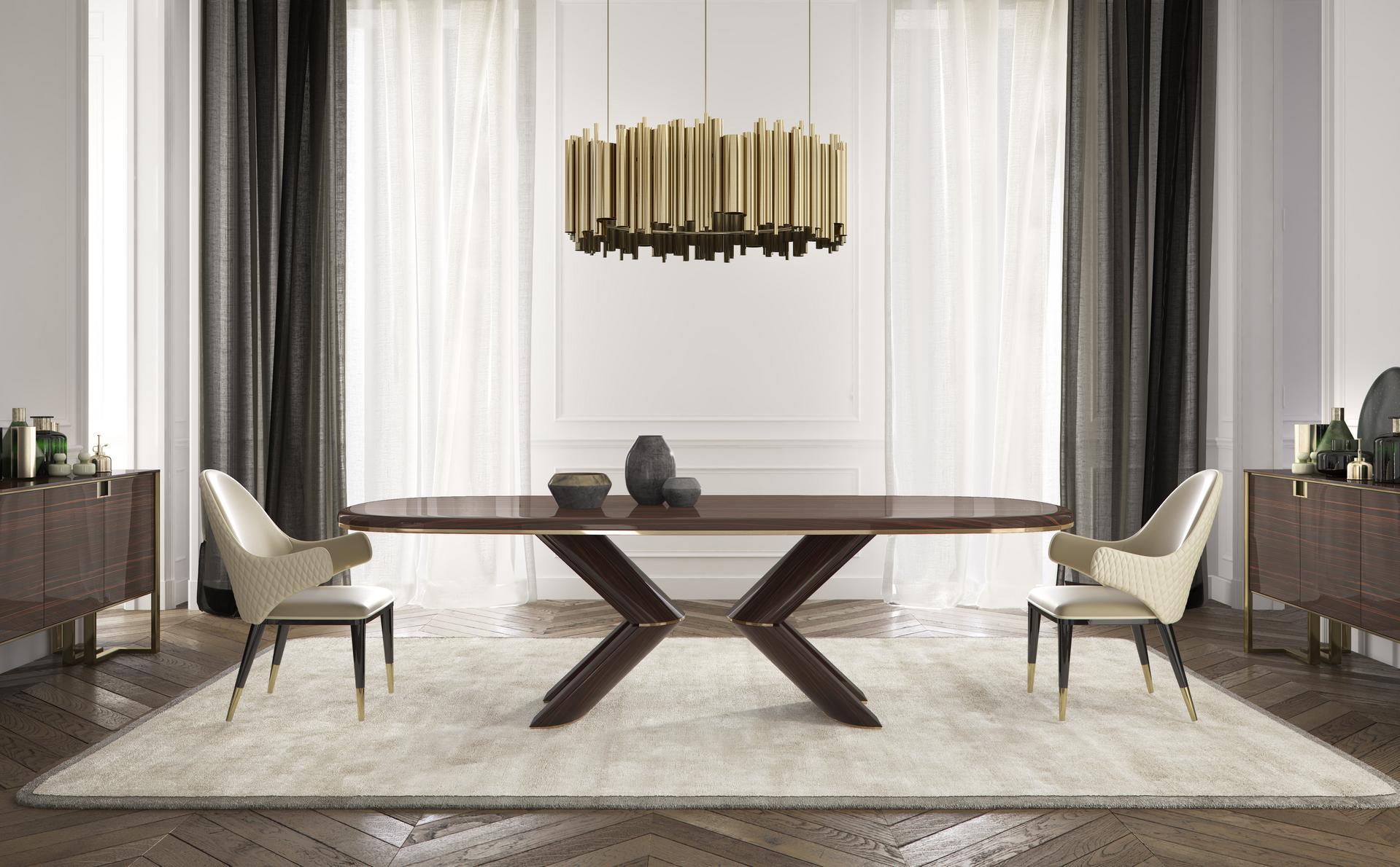 Rectangular wooden table | Pliè by Capital Collection