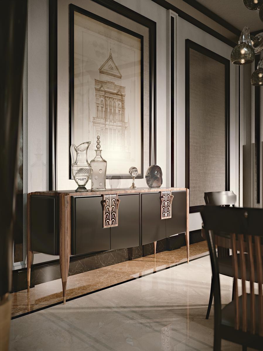 Wooden sideboard with doors | Lexington Avenue by Ezio Bellotti