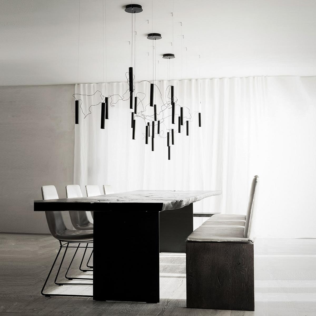 LED metal pendant lamp | Simbiosi by Davide Groppi