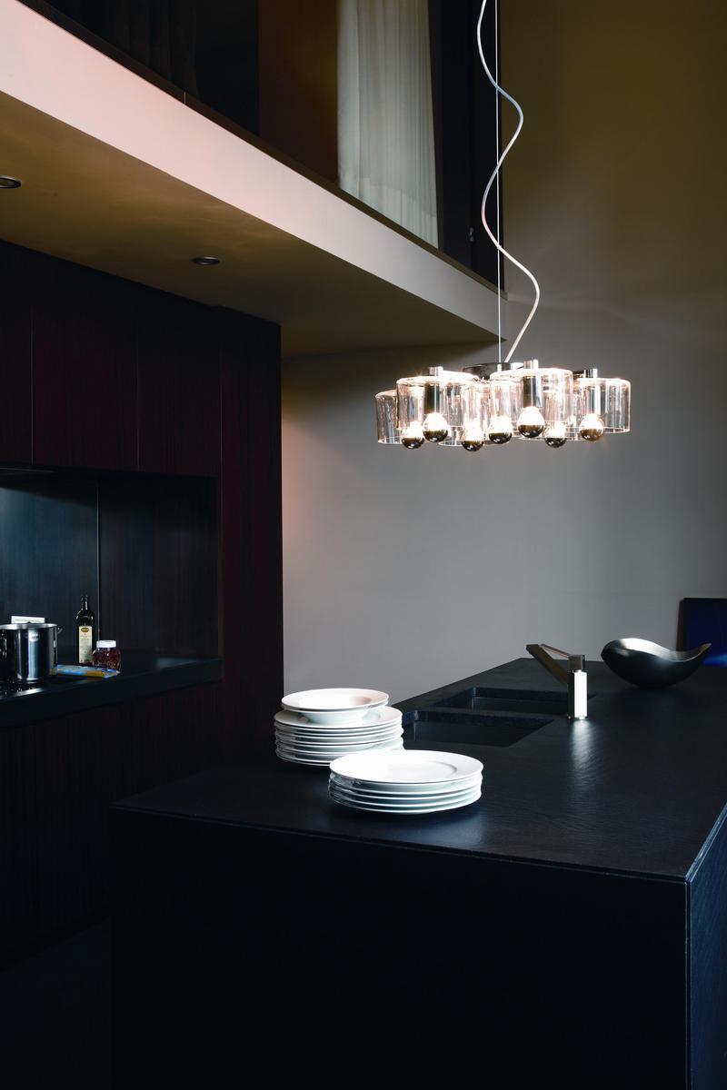 Blown glass pendant lamp | Fiore - 423 by Oluce